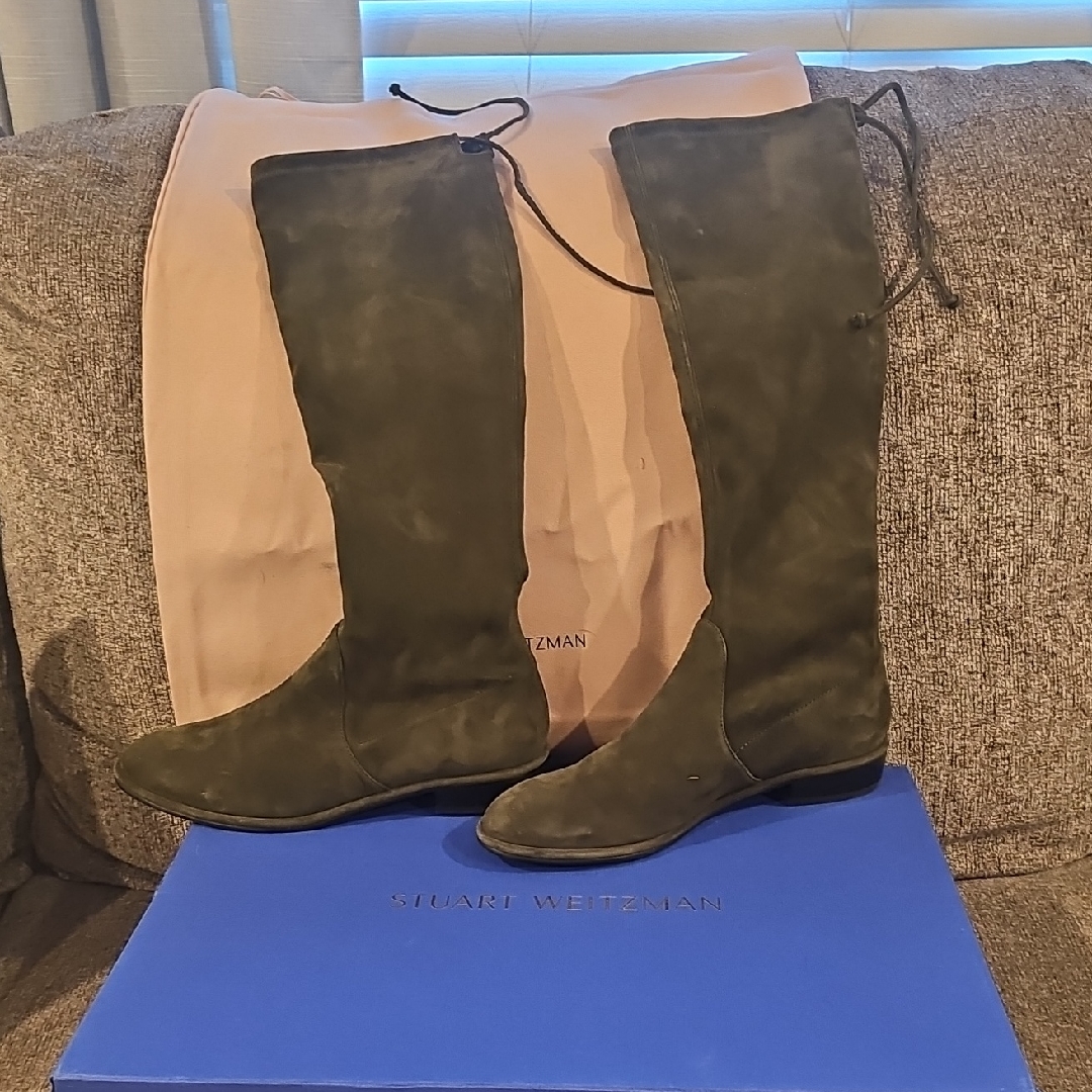 Stuart Weitzman Women's Over The Knee Olive Boots